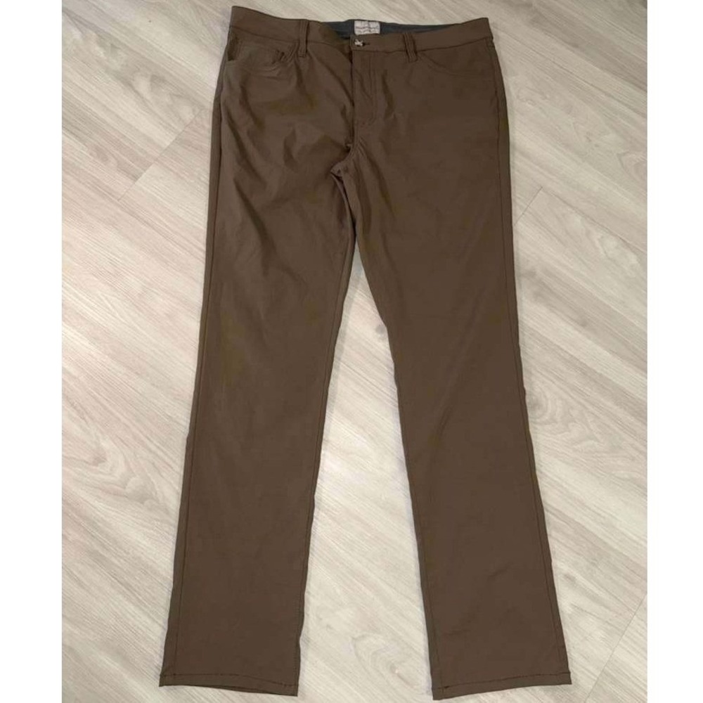 Weatherproof Vintage Straight Fit Mens Khaki Pants W38 L34 Nylon Spandex Blend